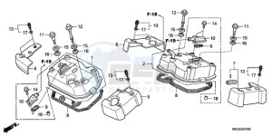 VT750CA9 Europe Direct - (ED / MK) drawing CYLINDER HEAD COVER