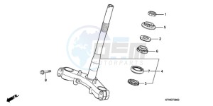 SH300A9 ED / ABS TBX drawing STEERING STEM