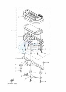 YZF250-A (B6P4) drawing METER