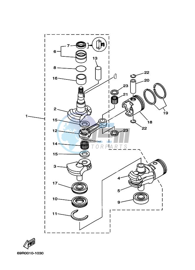 CRANKSHAFT--PISTON