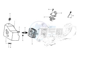 Typhoon 50 drawing Cylinder head - Induction Pipe