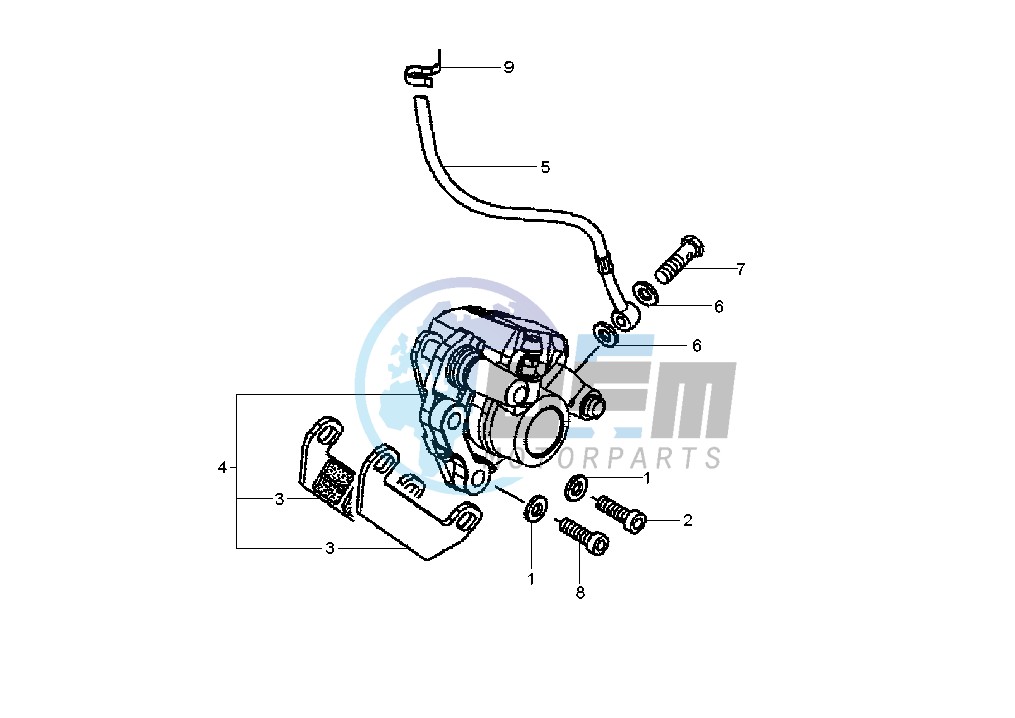 Front brake caliper