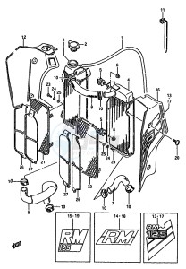 RM125 (G-H-J) drawing RADIATOR