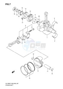 DL1000 (E3-E28) V-Strom drawing CRANKSHAFT