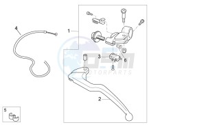 Tuono V4 1100 Factory (USA-CND) USA-CND drawing Clutch lever