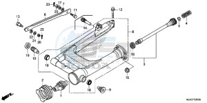 VT750CSE Shadow - VT750CS-E UK - (E) drawing SWINGARM (VT750CS/ C2B/ C2S/ C)