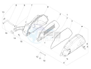 MEDLEY 150 4T IE ABS MA03M, M885M (APAC) drawing Air filter