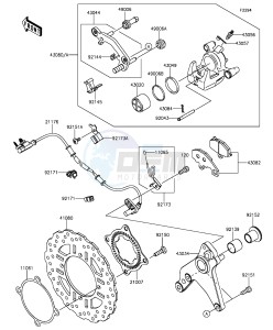 Z1000 ZR1000FGF FR GB XX (EU ME A(FRICA) drawing Rear Brake