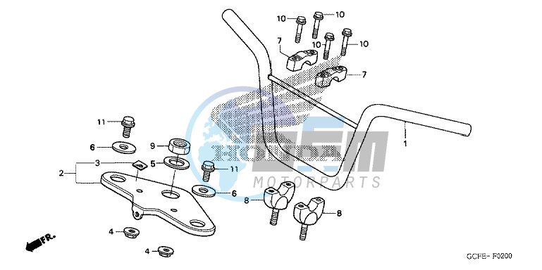 HANDLE PIPE/ TOP BRIDGE