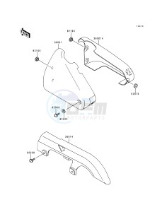 EN 500 C [VULCAN 500 LTD] (C1-C5) [VULCAN 500 LTD] drawing SIDE COVERS_CHAIN COVER