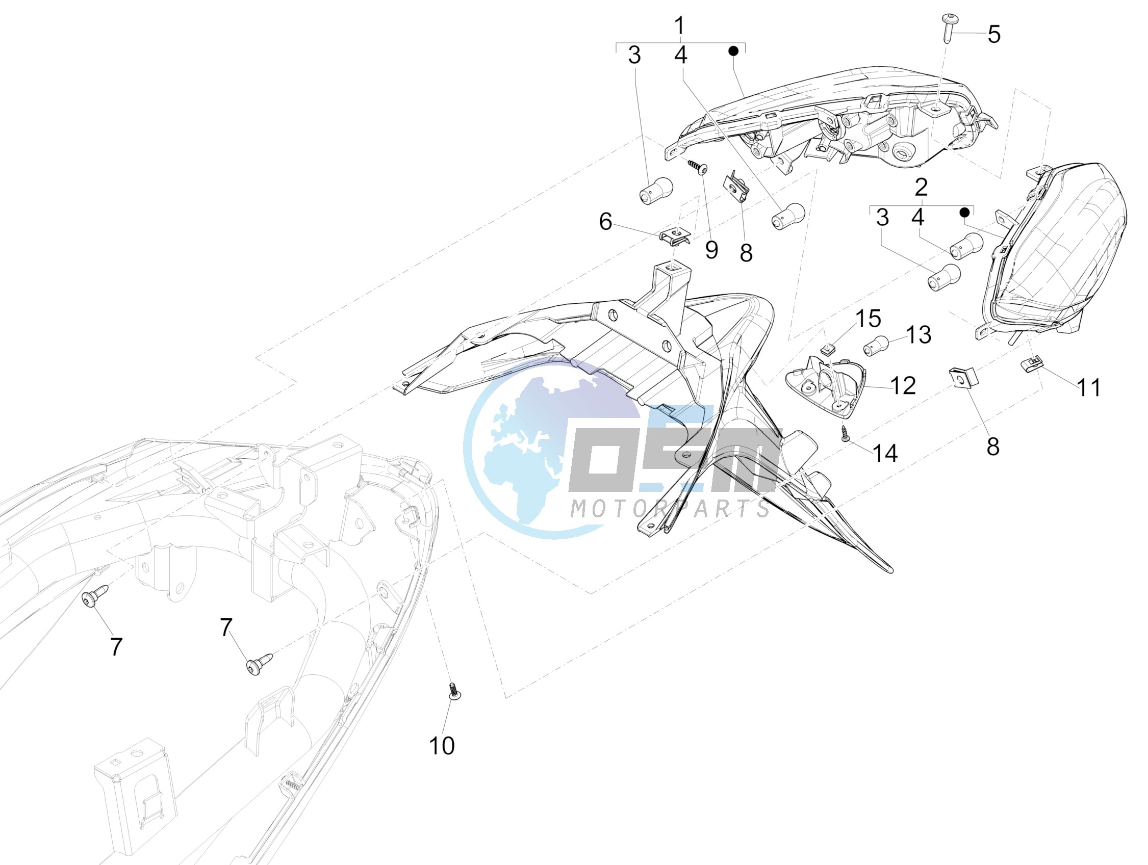 Rear headlamps - Turn signal lamps