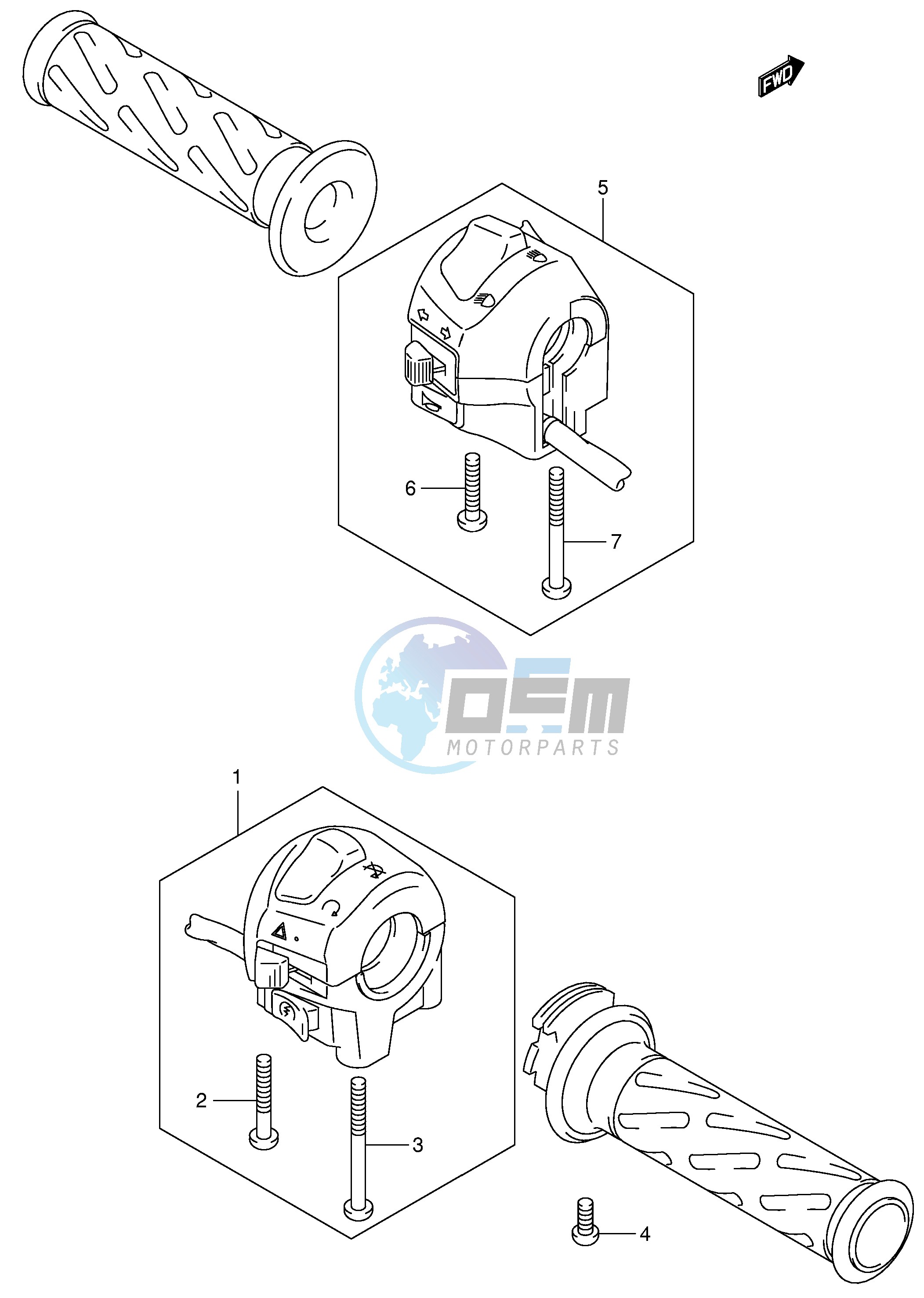 HANDLE SWITCH (SV1000 U1 U2)