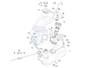 946 125 4T 3V ABS (EMEA, APAC) drawing Fuel tank