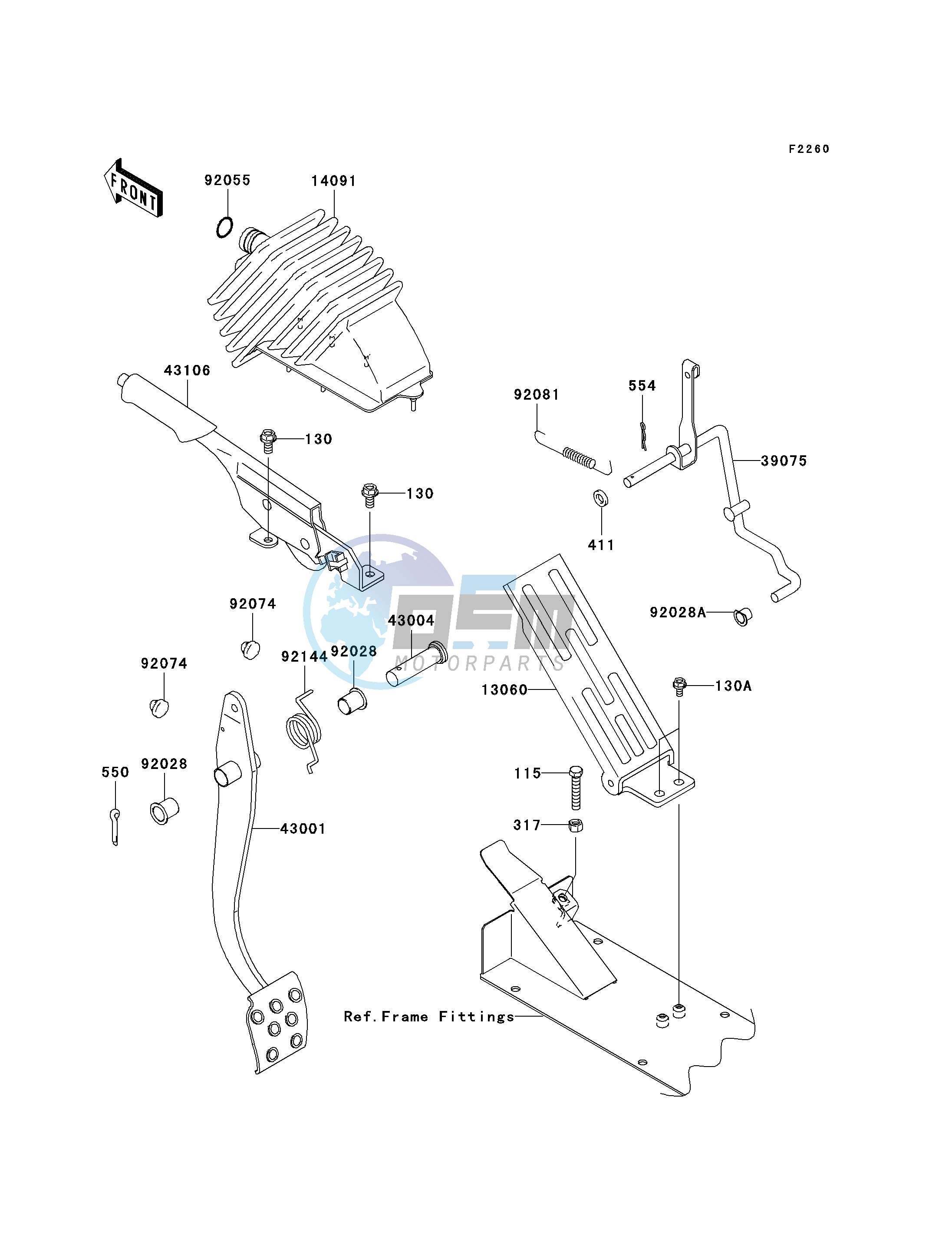 BRAKE PEDAL_THROTTLE LEVER