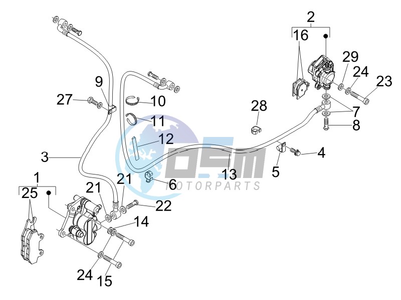 Brakes pipes - Calipers