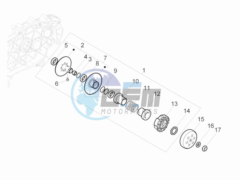 Driven pulley