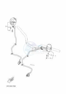 CZD300-A XMAX 300 (BBA4) drawing HANDLE SWITCH & LEVER