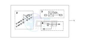 CBF1000A9 EK drawing HEATED GRIP ATT.