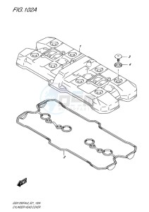 GSX-1250F ABS EU drawing CYLINDER HEAD COVER