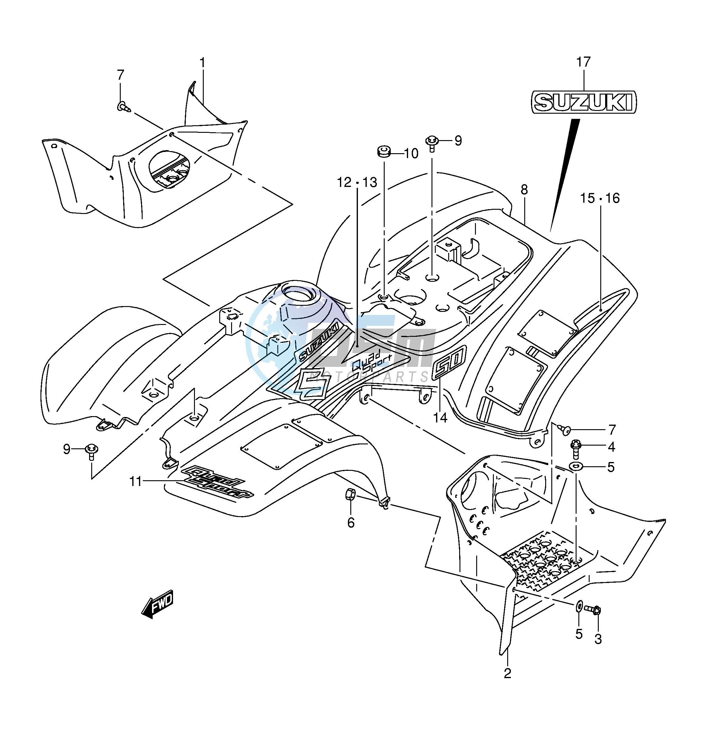 FRAME COVER (MODEL K3)