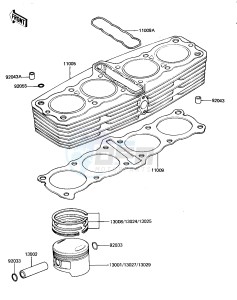 KZ 1000 K [LTD] (K1-K2) [LTD] drawing CYLINDER_PISTONS