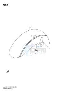 VLR1800 (E3-E28) drawing FRONT FENDER