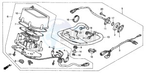 TRX250 TRX250 FOURTRAX drawing METER