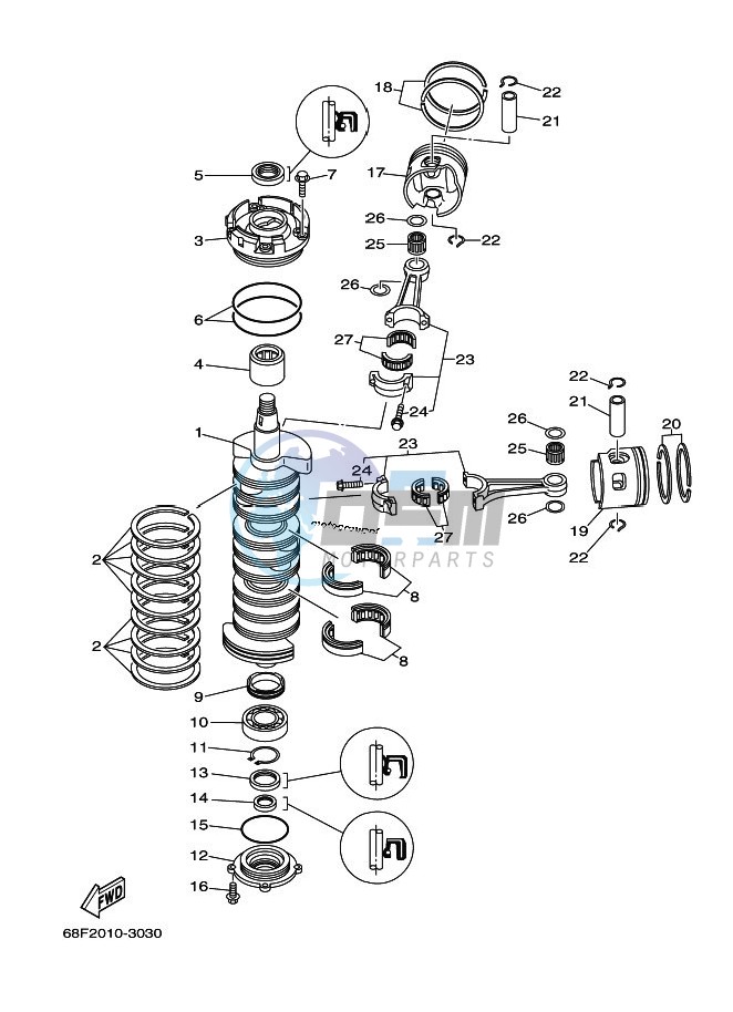 CRANKSHAFT--PISTON