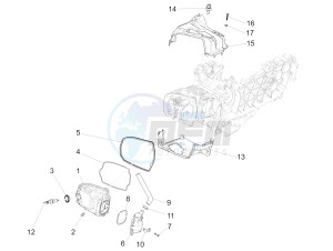 GTS Super 150 ie 4T 3V (APAC) (Au, Ex, Jp, Ri, T, V) drawing Cylinder head cover