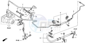 NSS250A JAZZ drawing REAR BRAKE PIPE (NSS250A)