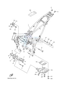 XTZ125E (1SB1) drawing FRAME