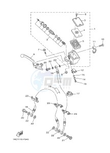 MT09 MT-09 900 MT-09 (B872) drawing FRONT MASTER CYLINDER