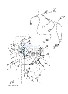 XP500 TMAX T-MAX 530 (2PWL) drawing HEADLIGHT