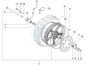 Runner 50 Pure Jet SC drawing Front wheel