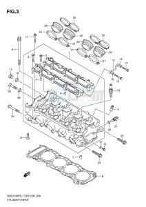 GSX1300R (E3-E28) Hayabusa drawing CYLINDER HEAD