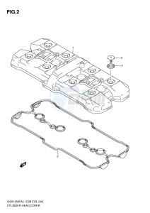 GSX1250FA (E28) drawing CYLINDER HEAD COVER