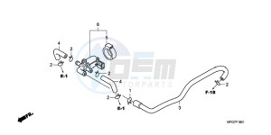 CB600F9 Spain - (SP / 25K) drawing AIR INJECTION CONTROL VALVE