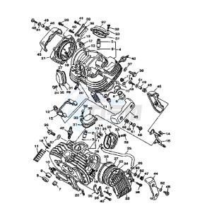 XV DX VIRAGO 535 drawing CYLINDER HEAD