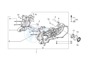 LXV 50 2T CH drawing Crankcase