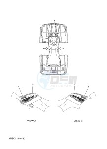 YFM350A YFM350TE GRIZZLY 350 2WD (B142 B143 B144) drawing GRAPHICS