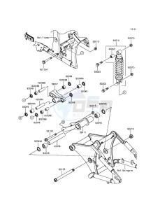 VULCAN 900 CUSTOM VN900CDF GB XX (EU ME A(FRICA) drawing Suspension/Shock Absorber