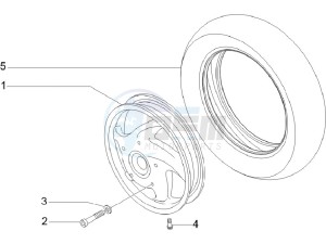 LX 150 4T ie E3 Vietnam drawing Front wheel