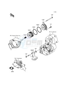 KLX450R KLX450AGF EU drawing Oil Filter