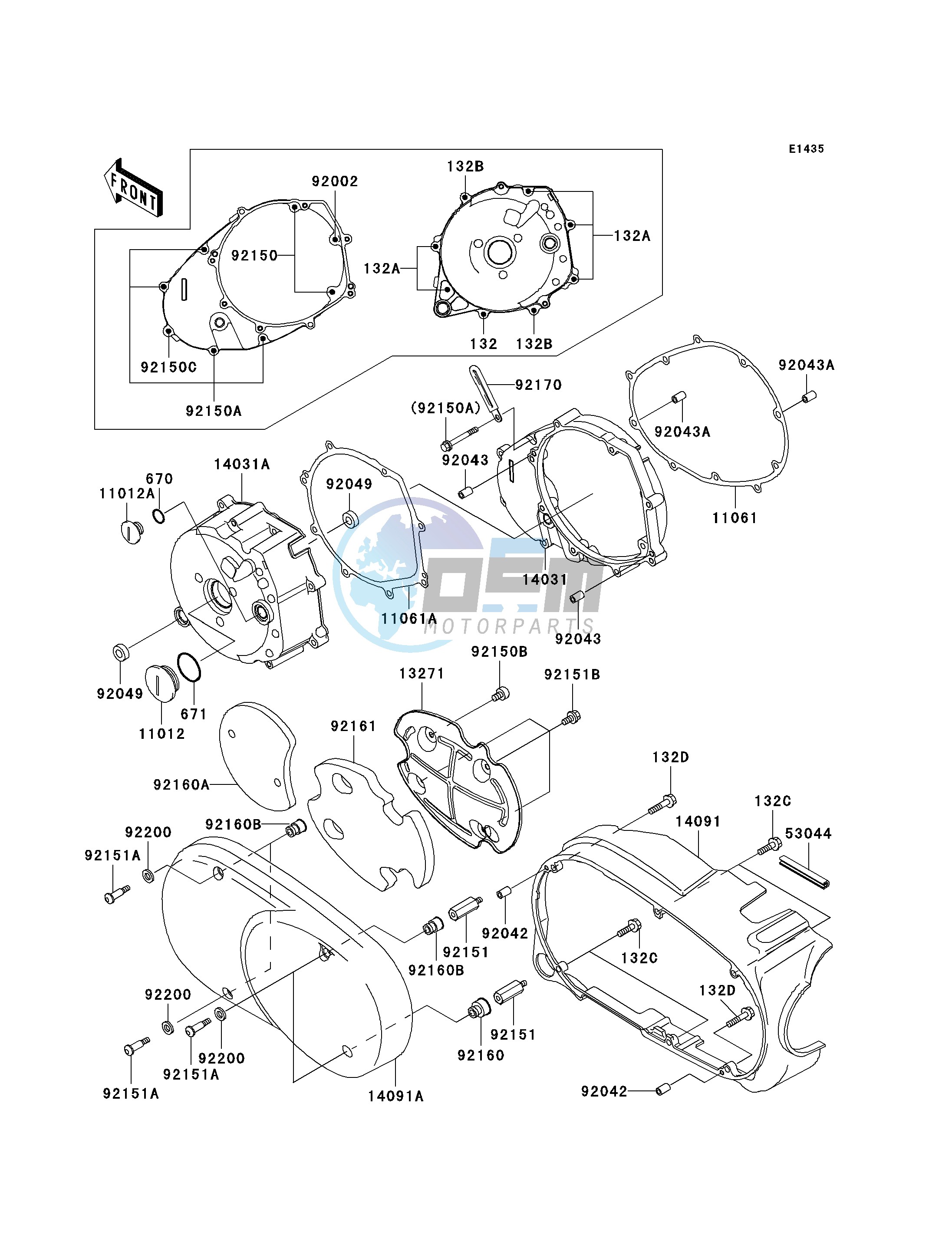 LEFT ENGINE COVER-- S- -