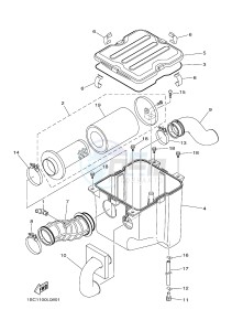 YFM300 RAPTOR 300 (1SC1) drawing INTAKE