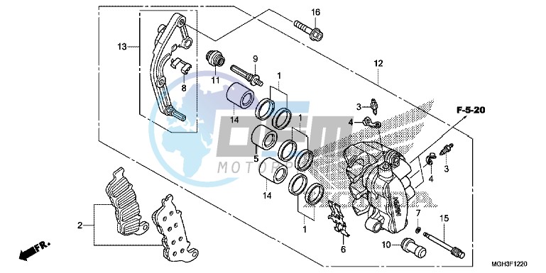 L. FRONT BRAKE CALIPER