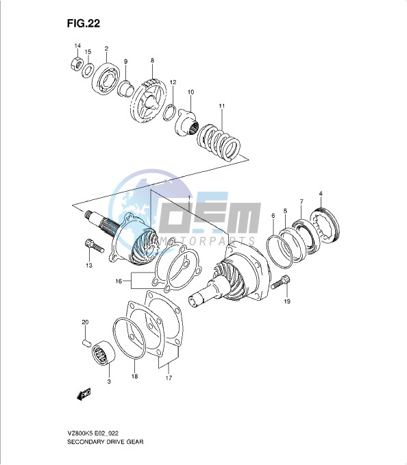 SECONDARY DRIVE GEAR