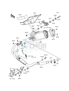 NINJA 300 EX300AEF XX (EU ME A(FRICA) drawing Muffler(s)