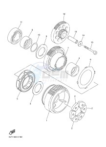 FZ8-NA FZ8 (NAKED, ABS) 800 FZ8-N ABS (59P8) drawing STARTER