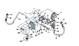 XV VIRAGO 1100 11000 drawing SECOND AIR; CH, A